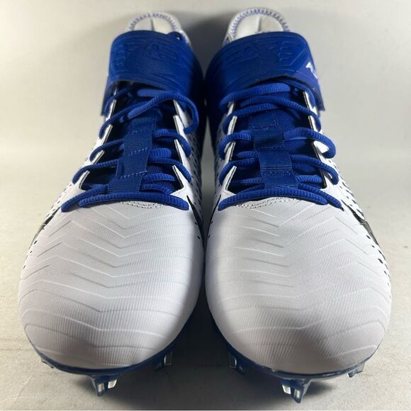 NEW Nike Alpha Menace Pro Mid 2 Men’s Football Cleats Blue Size 12 BV3945-101 - Picture 2 of 8
